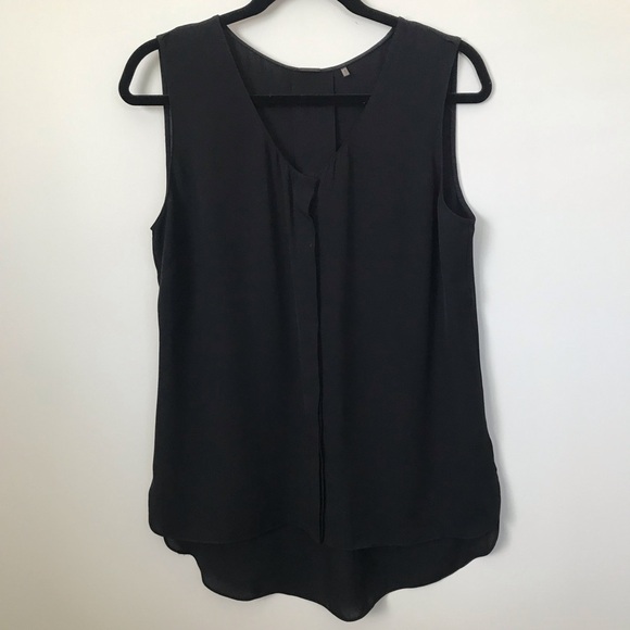 Elie Tahari black sleeveless silk blouse - Picture 1 of 4